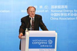 IHA主席肯·亚当斯大会开幕式致辞。 孙荣刚 摄影